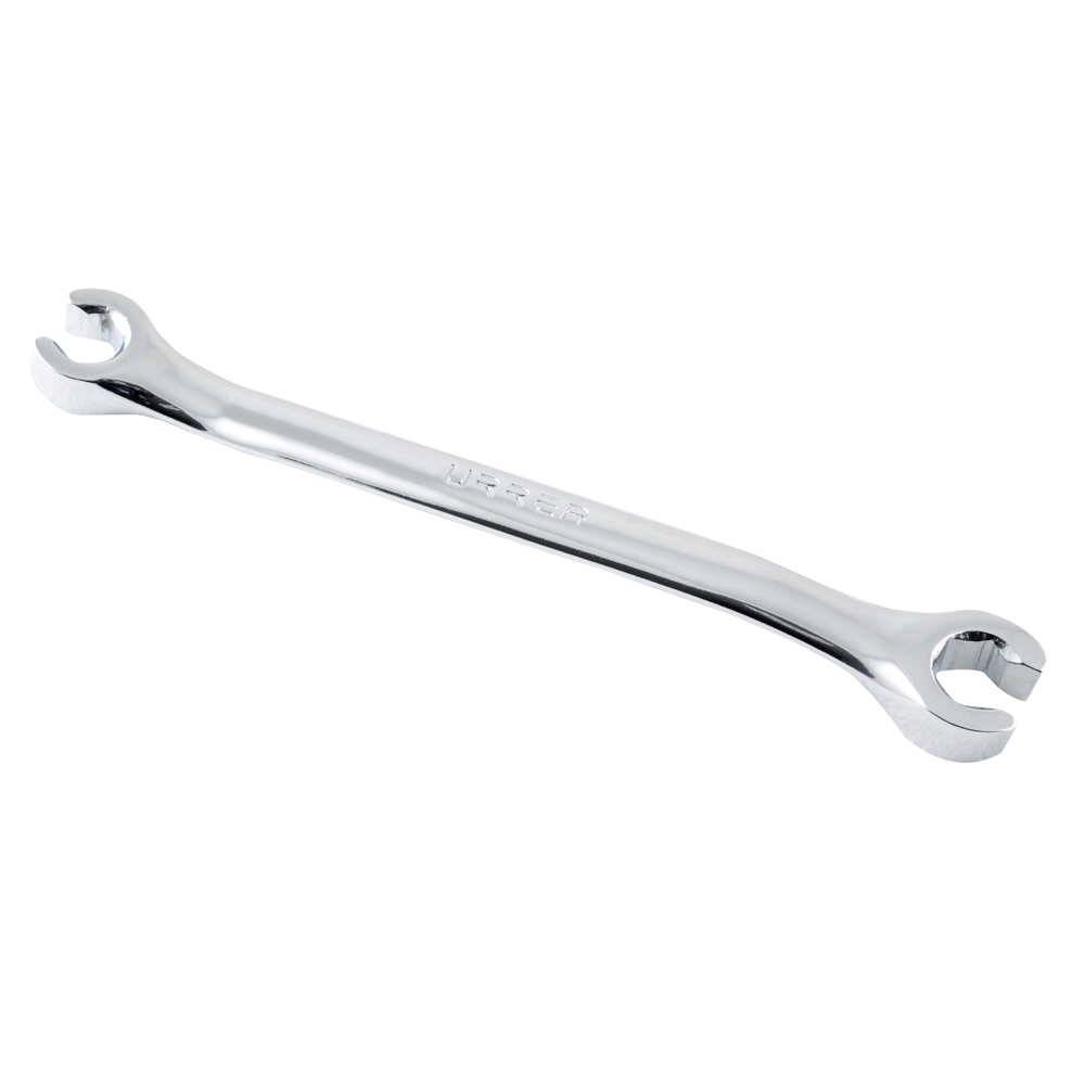 3768 Full polished flare nut wrench, 1/2 In X  9/16 In opening size.