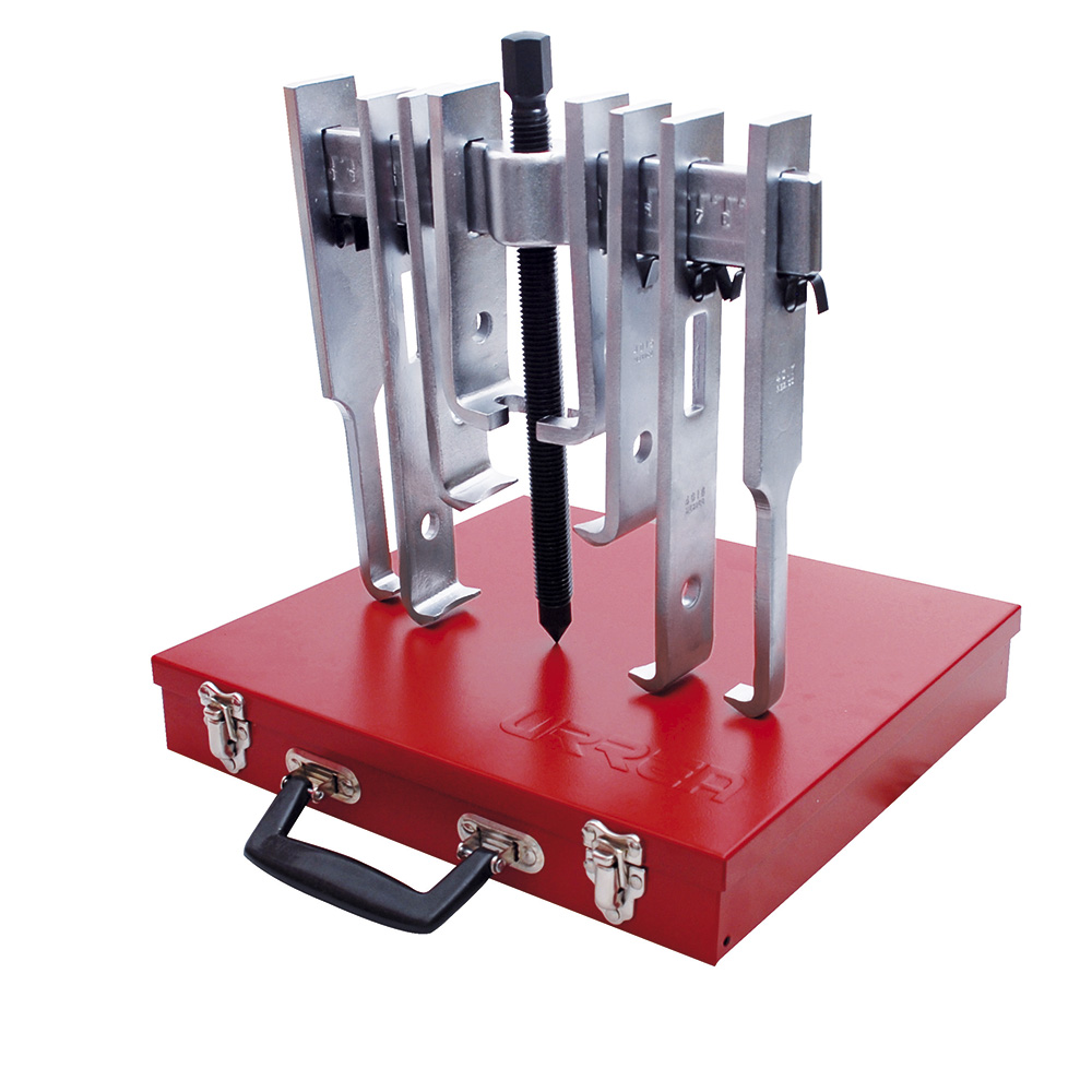 4212SJB 6 ton straight jaw puller set 14PC with metal box