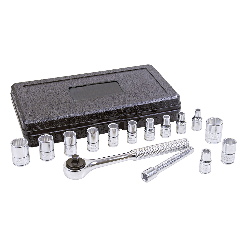 4700P 1/4" drive socket set with accessories 15PC.