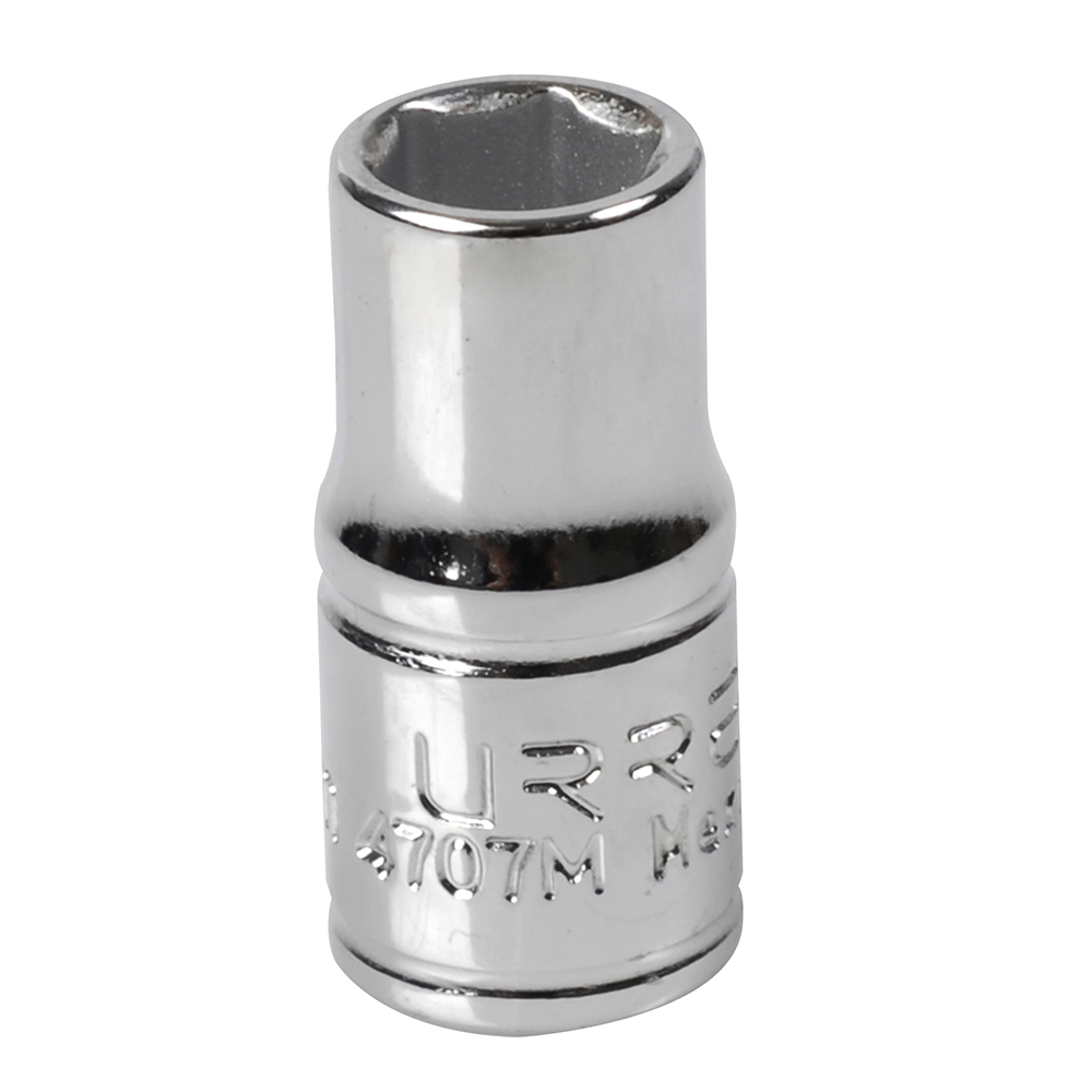 4707M 1/4 in drive, 7mm, 6 point metric short socket