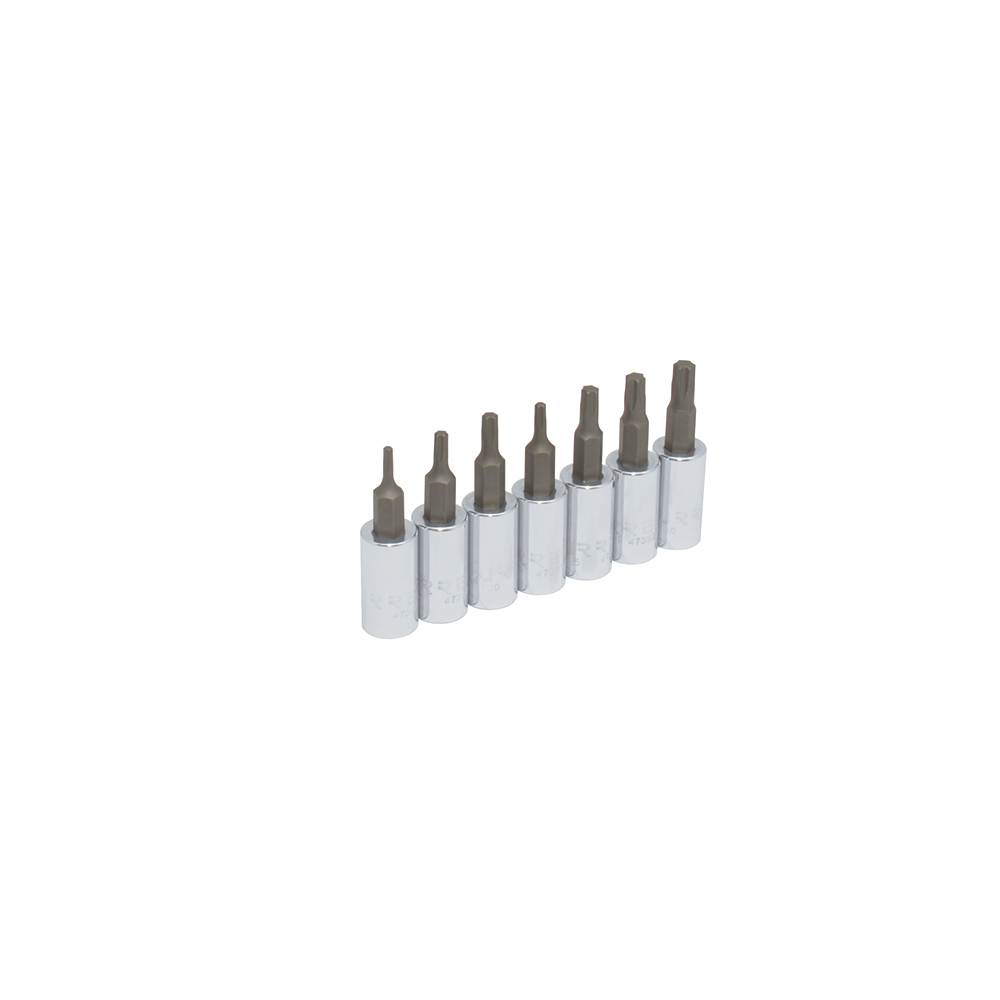 4739C 1/4 in drive, Torx bit socket set, 7 pieces