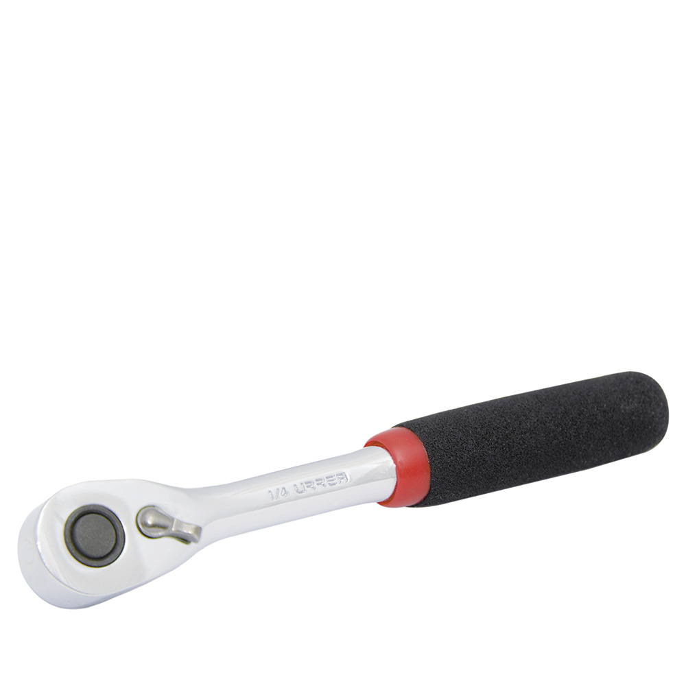 4749H Reversible ratchet with rubber grip 1/4"