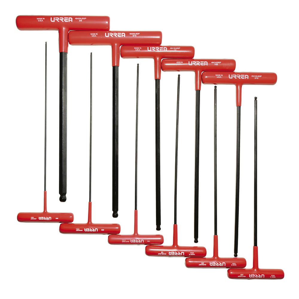 4967LBGP Ball Hex Key Set,11P T-Hdle St