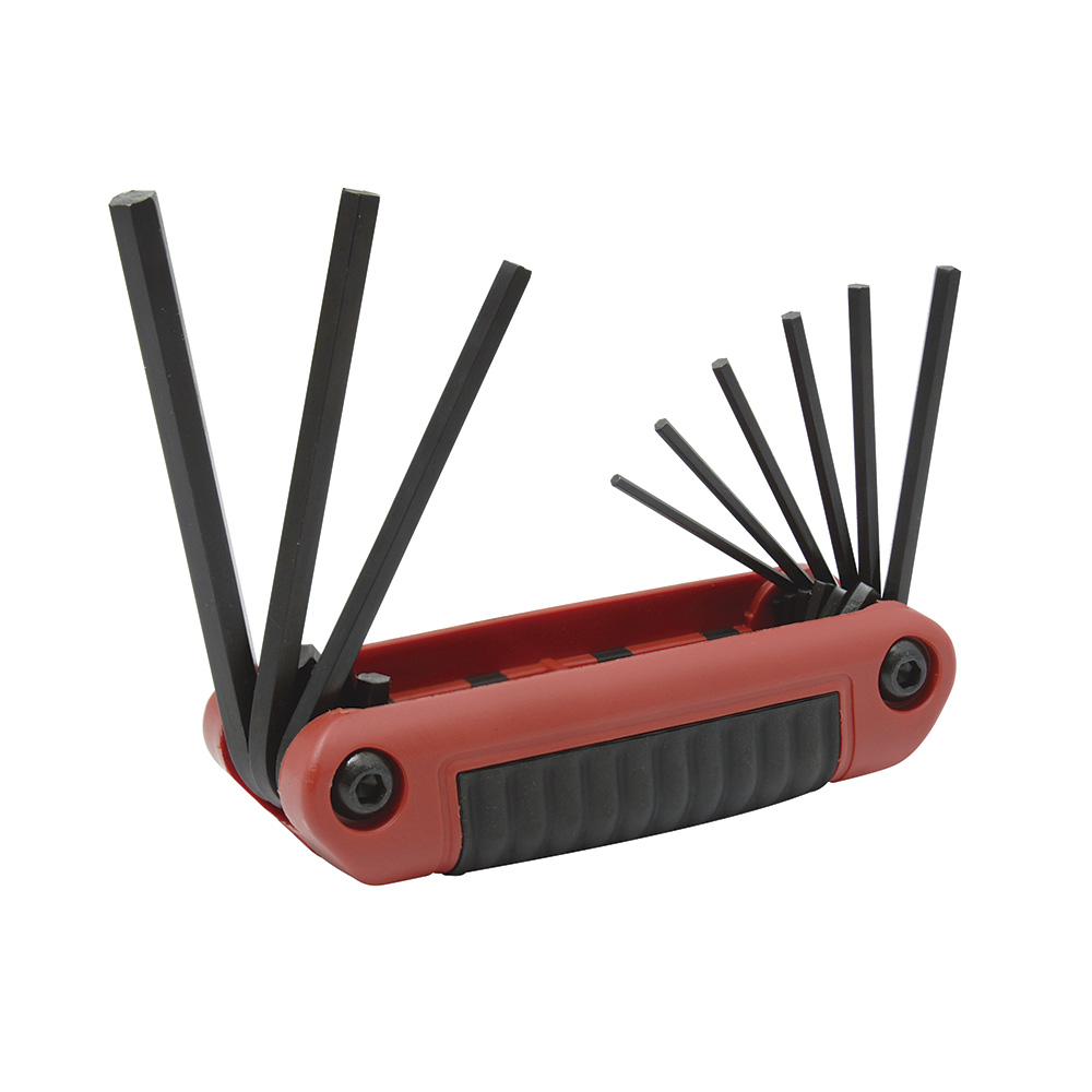 4977B Bimaterial handle folding SAE hex key set 9Pc