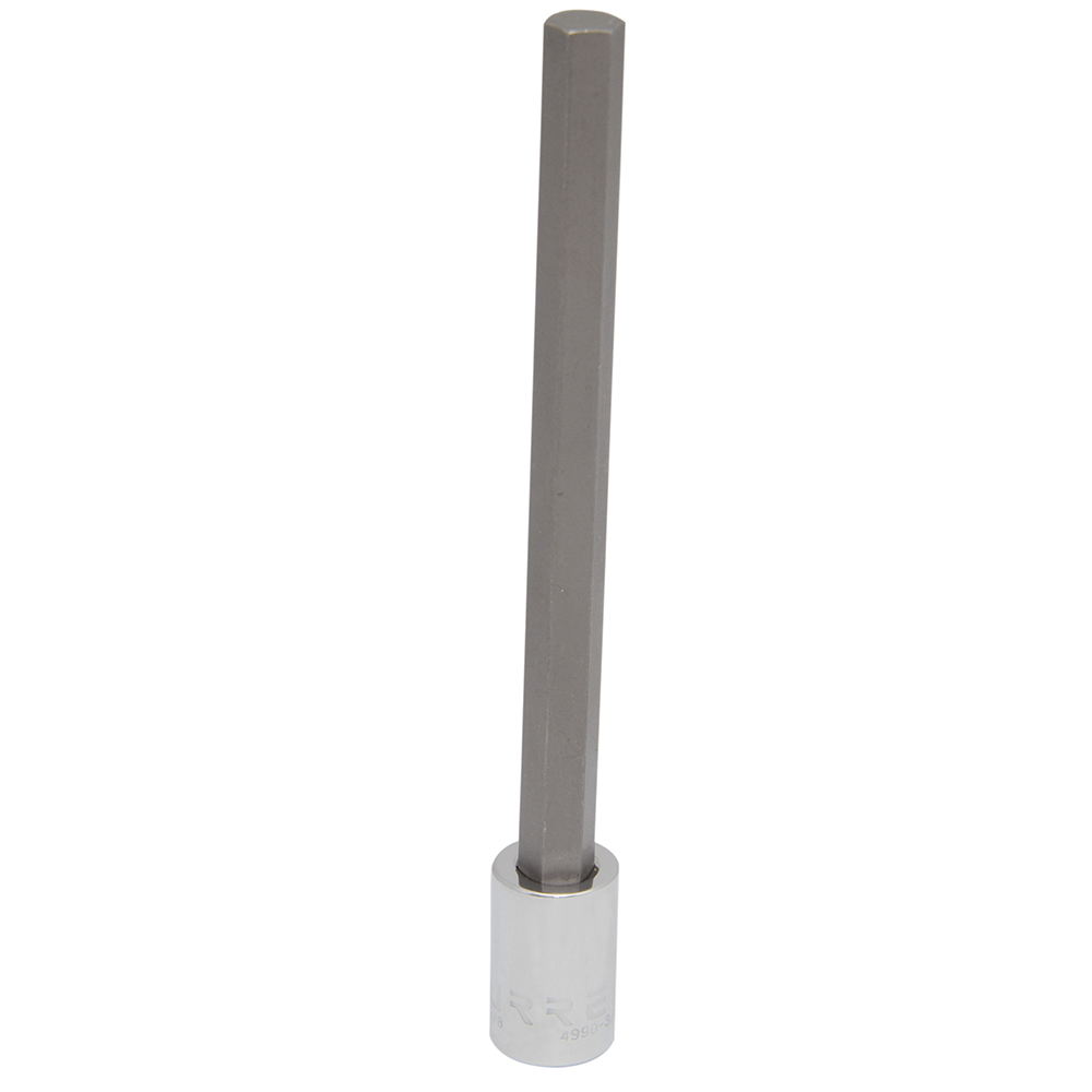 4990-1/4L 3/8" drive, Hexagonal extra long bit socket 1/4"