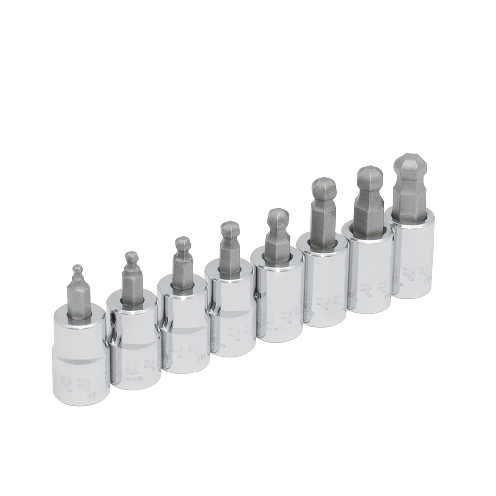 4990BDM 3/8" drive, ball end hexagonal socket bit set 8PC