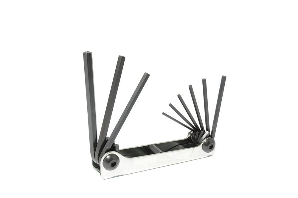 4993 Metal case folding SAE from 5/64” to 1/4” hex keys