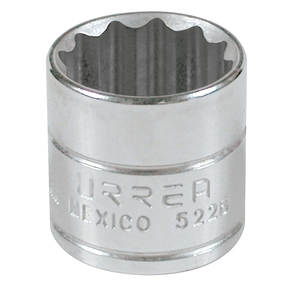 5228 3/8 in drive, 7/8 in, 12 point SAE short socket.