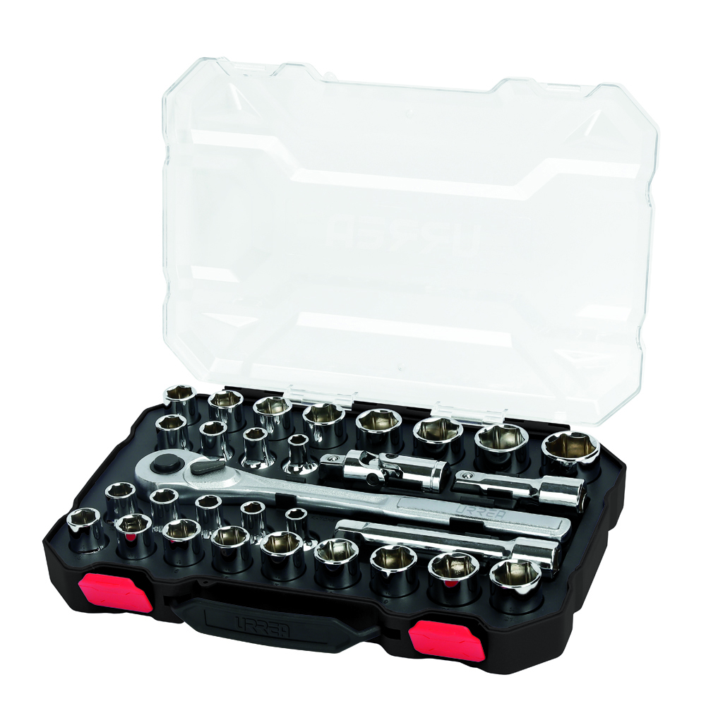 5401CD 1/2" Drive 30 Piece Socket Set With Accessories Combination