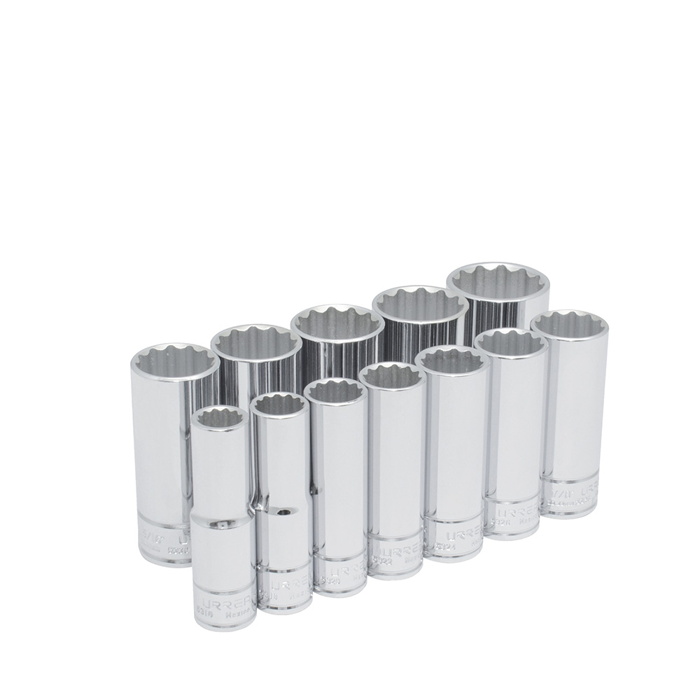 54107 1/2" Drive 12-Point Socket Set of 12 Pieces