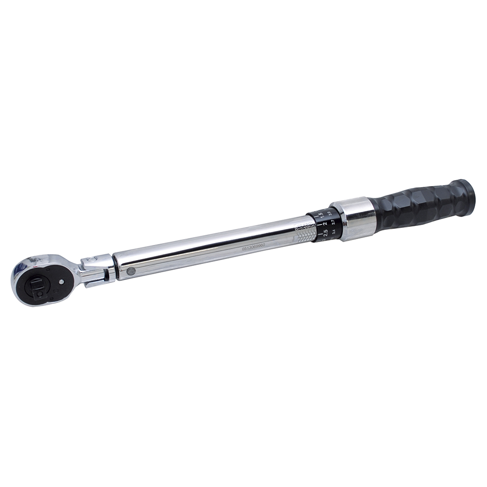 6007 Click torque wrench with Rubber Grip ft-lb flexible head, 10-80Ft-Lb.