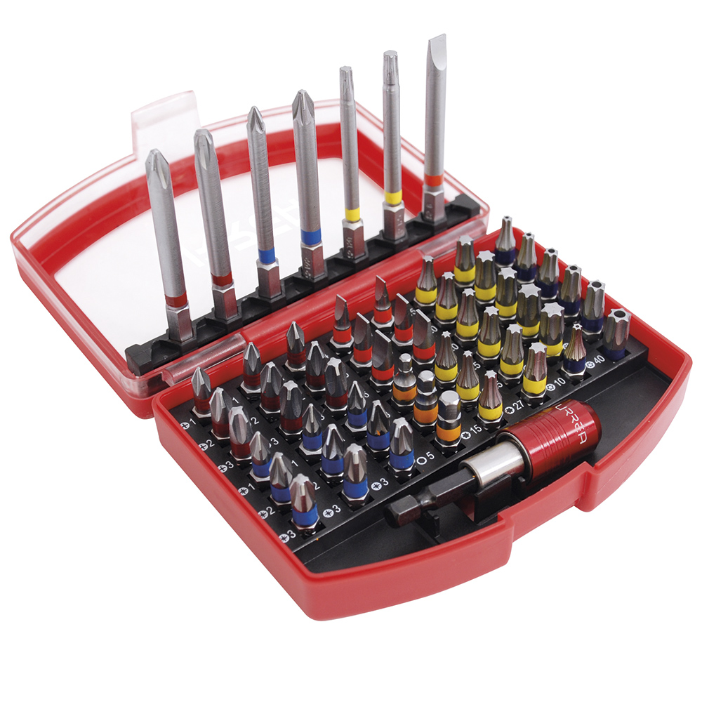 61956 Screwdriver bits and drill holder set of 55 pieces