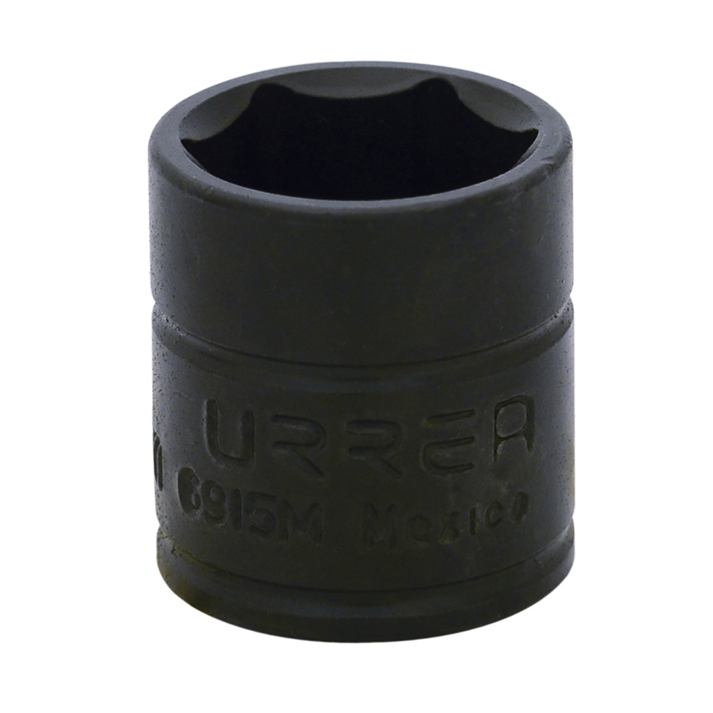 6915M 1/4" drive 6-point short impact socket 15MM