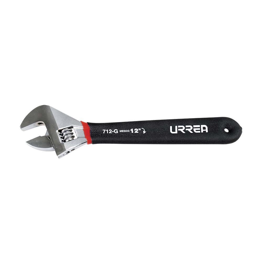 712G 12" adjustable wrench rubber grip