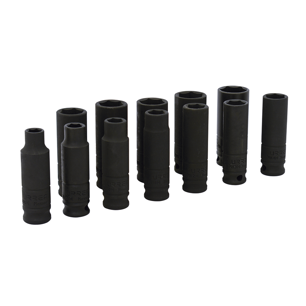 72212 3/8" drive, 6-point deep impact socket set 11PC