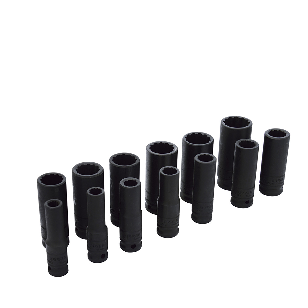 74103 1/2" drive, 12-point deep impact socket 13PC