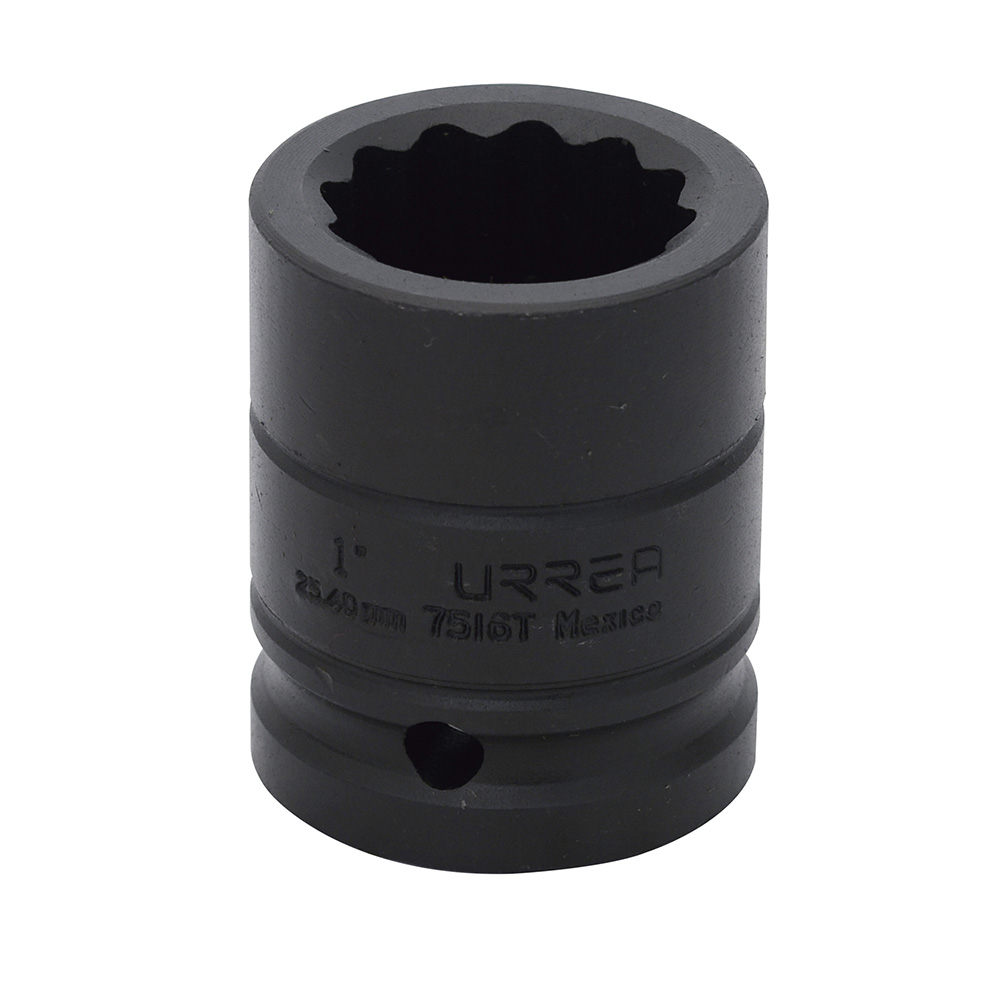 7516T 3/4" Drive 12-Point Short Impact Socket 1"