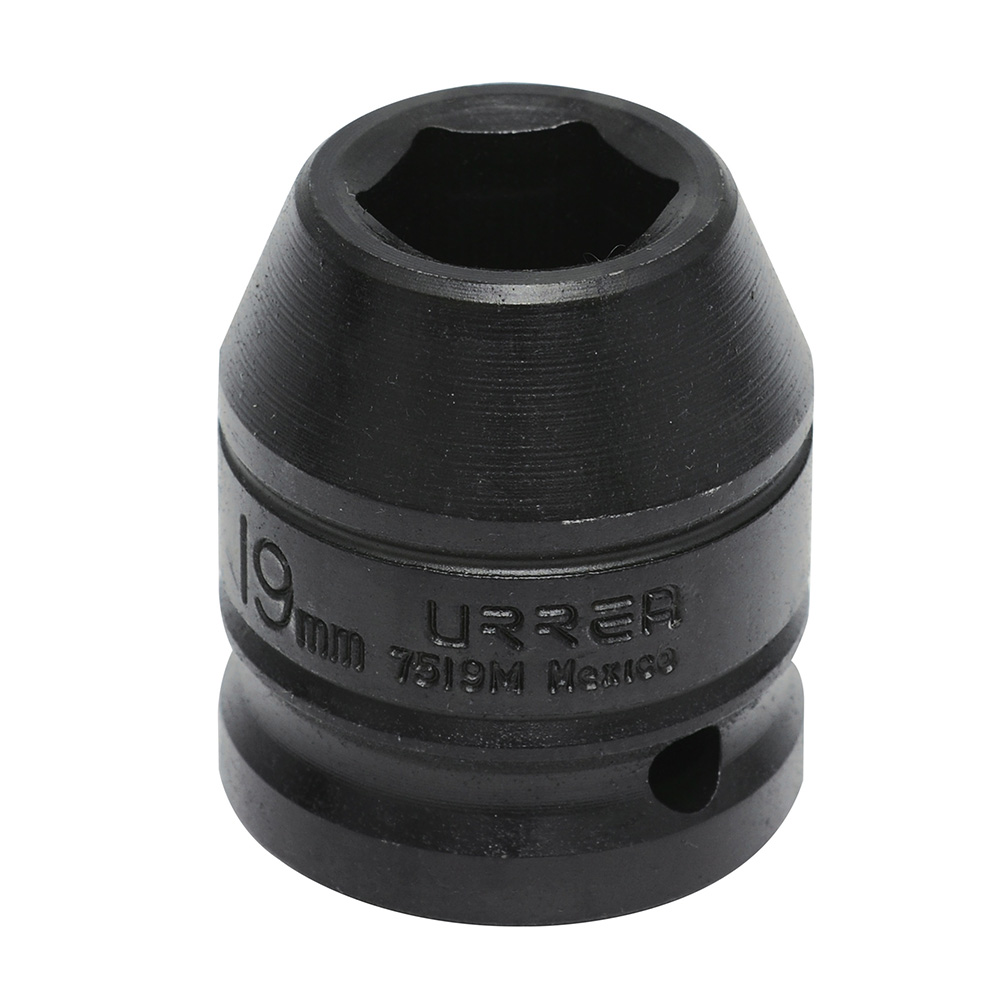 7519M 3/4" Drive 6-Point Short Impact Socket 19MM