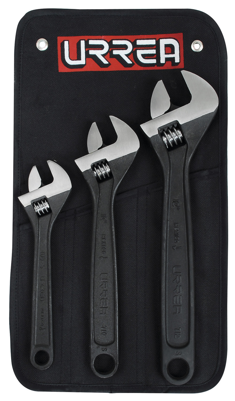 795S Adjustable Wrench black set of 3 pieces