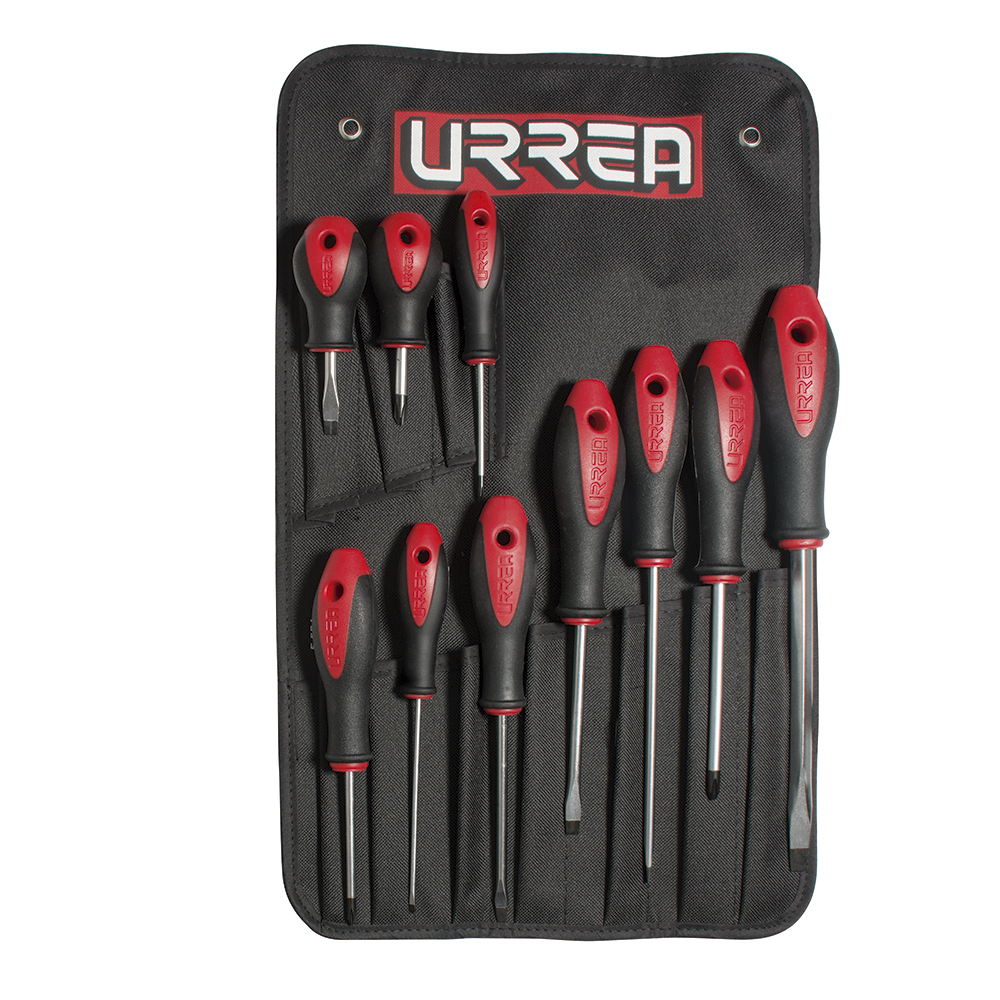 8600F Bimaterial Screwdriver, Set of 10 pieces comb .