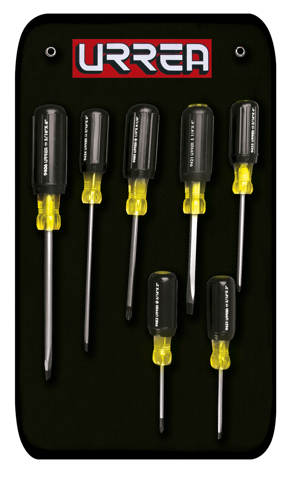 9400A Cushion Grip Screwdriver, Set of 7 Pieces