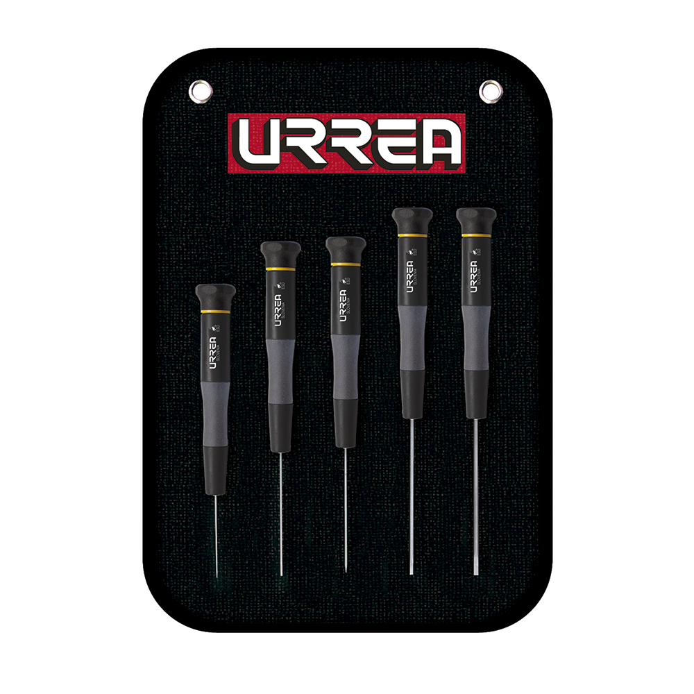 9500BG ESD Bimaterial Precision Screwdrivers set of 5 pieces (slotted type).