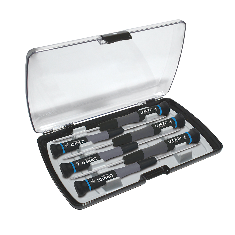 9501BT ESD Bimaterial Precision Screwdrivers set of 6 pieces (Torx type).