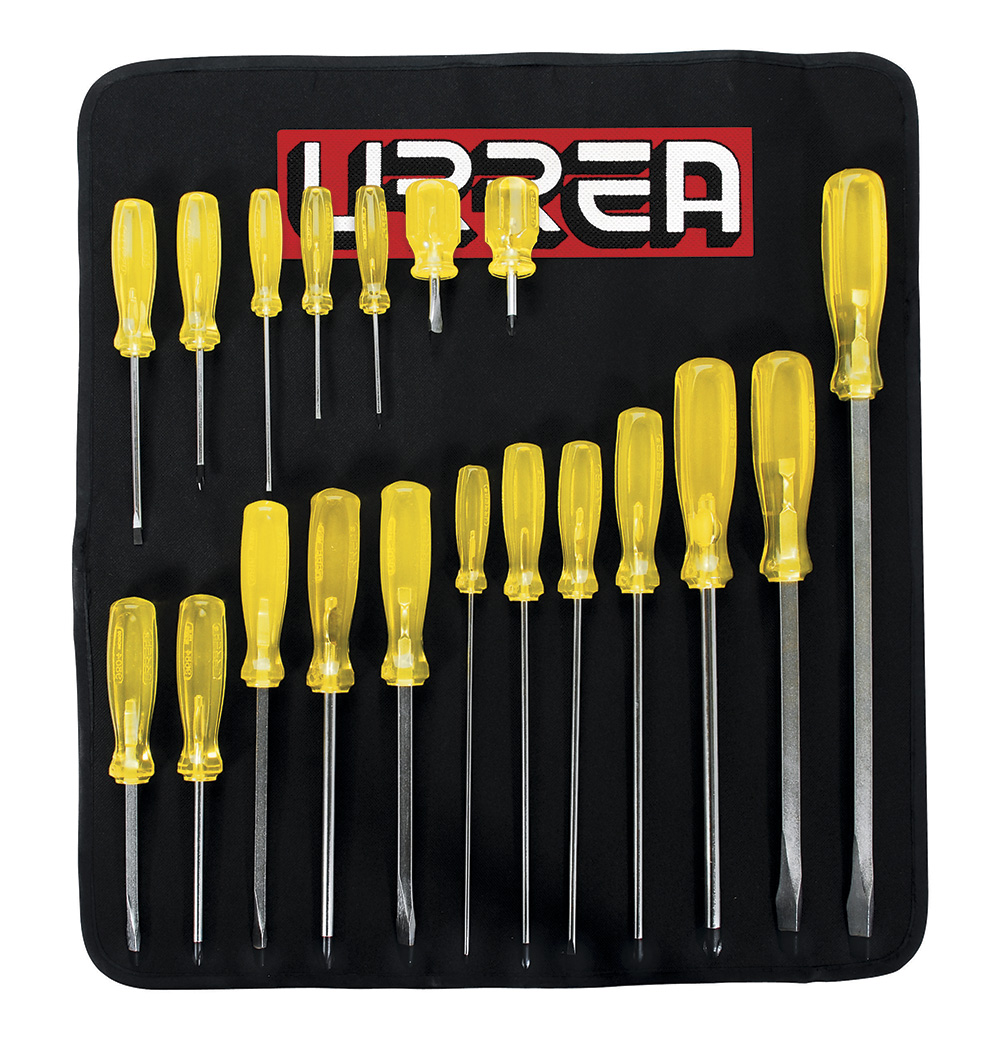 9600E Amber Screwdriver Set of 19 Pieces Comb.