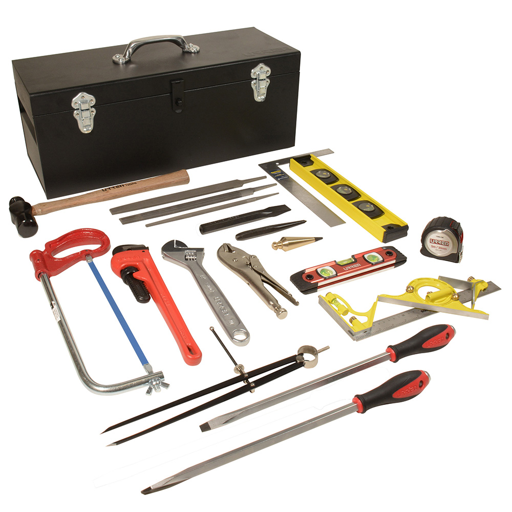 98162 Industrial Basic Tool Set, For Pipe, 20 Piece With Box D7C20