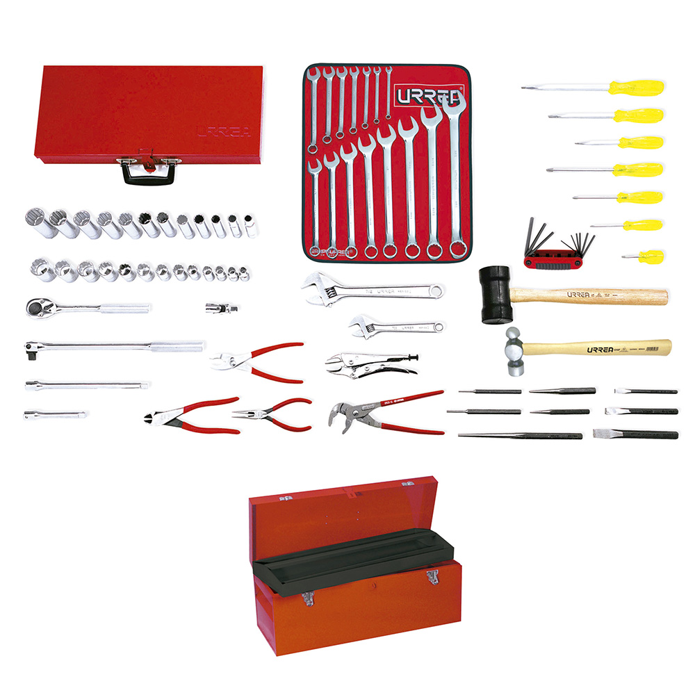 99301 Sae Industrial Basic Tool Set, 72 Piece, Whit Box D6