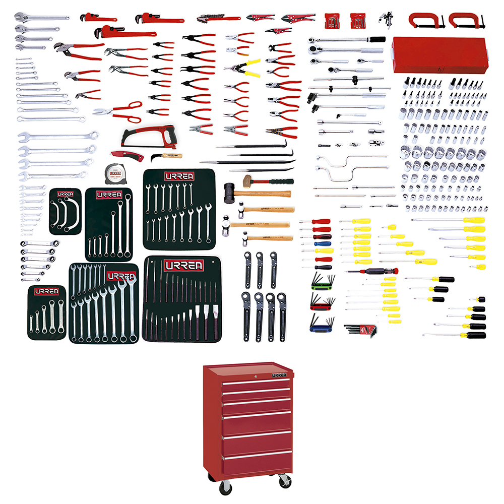 99621 Combinated Industrial Master Tool Set With Cabinets Ex27M6, 396 Piece