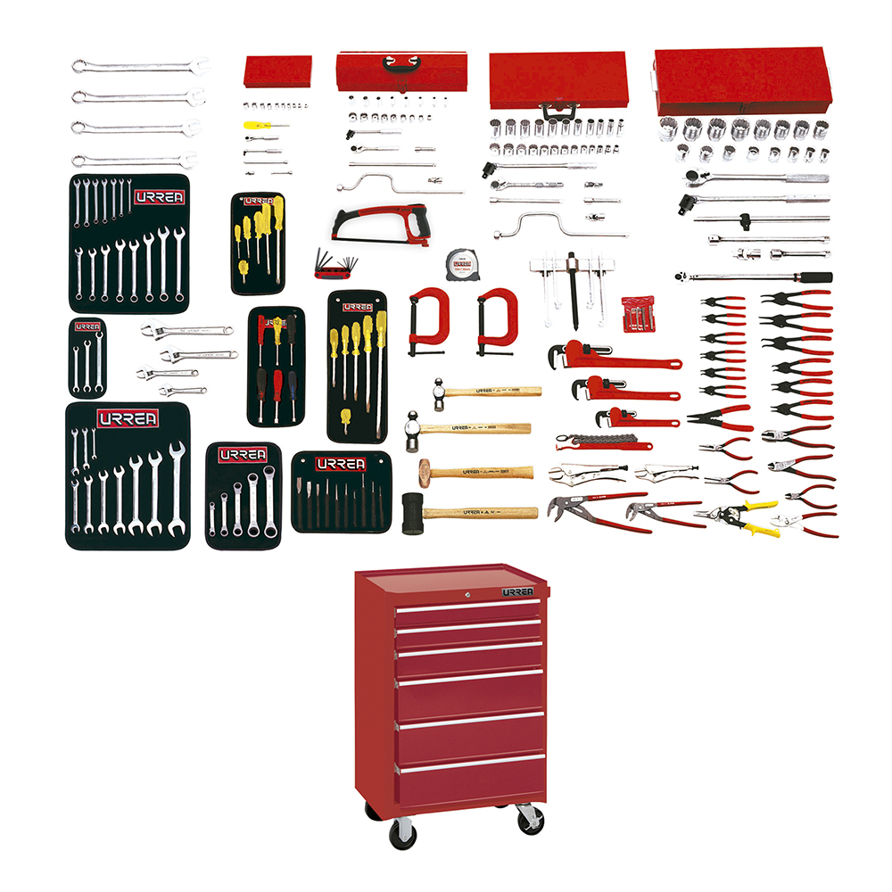 99711A Sae Industrial Master Tool Set With Ex27M6 Cabinet, 210 Piece