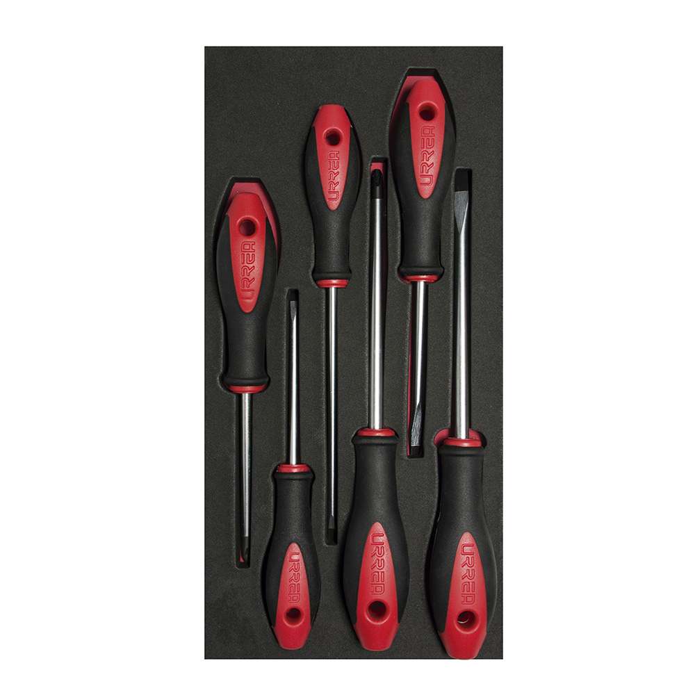 CH115 Cabinet, Phillips & flat tip bimaterial screwdrivers 6PC