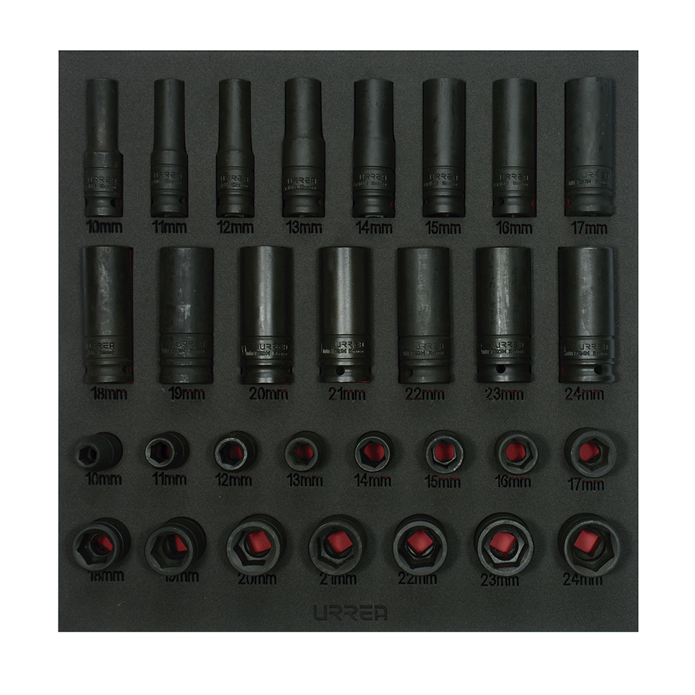 CH219 Metric 6-Pt, 3/4”dr, deep & standard sockets 30PC