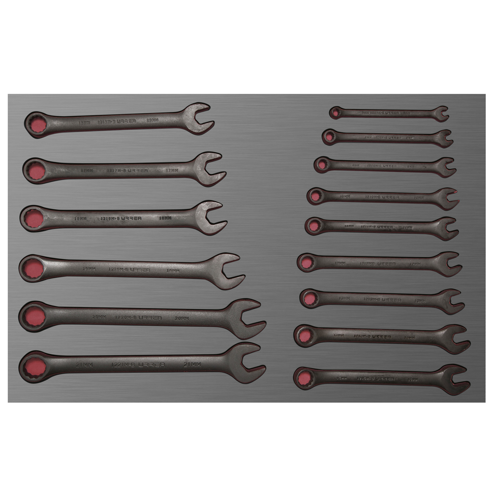 CH306L Metric 12-pt black combination wrenches 15pc