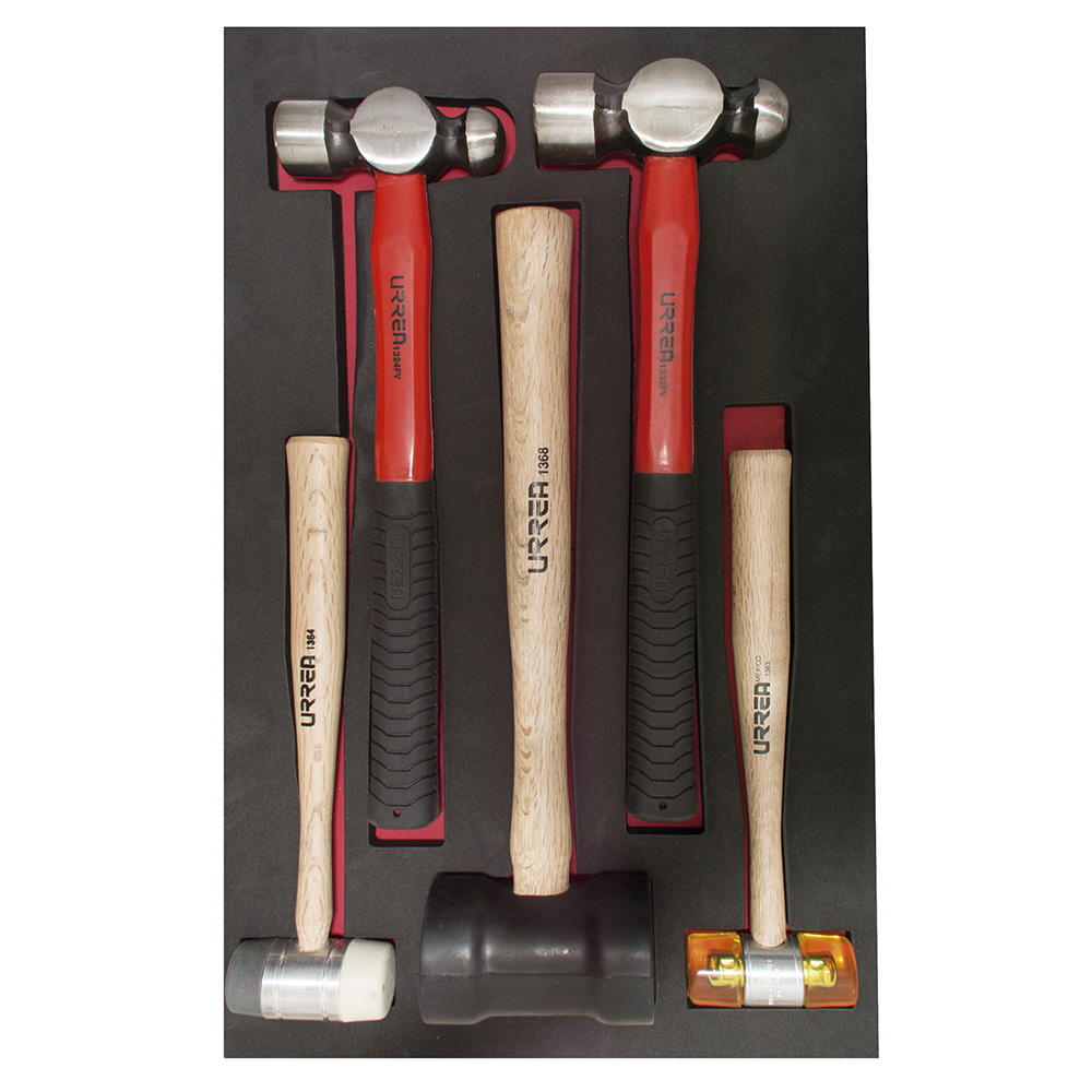 CH308 Ball-pein hammers, plastic & rubber hammers and mallet 5PC