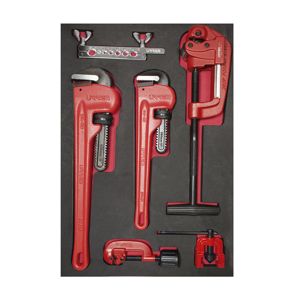 CH309 Pipe wrenches, pipe cutters and flaring tool set 5PC