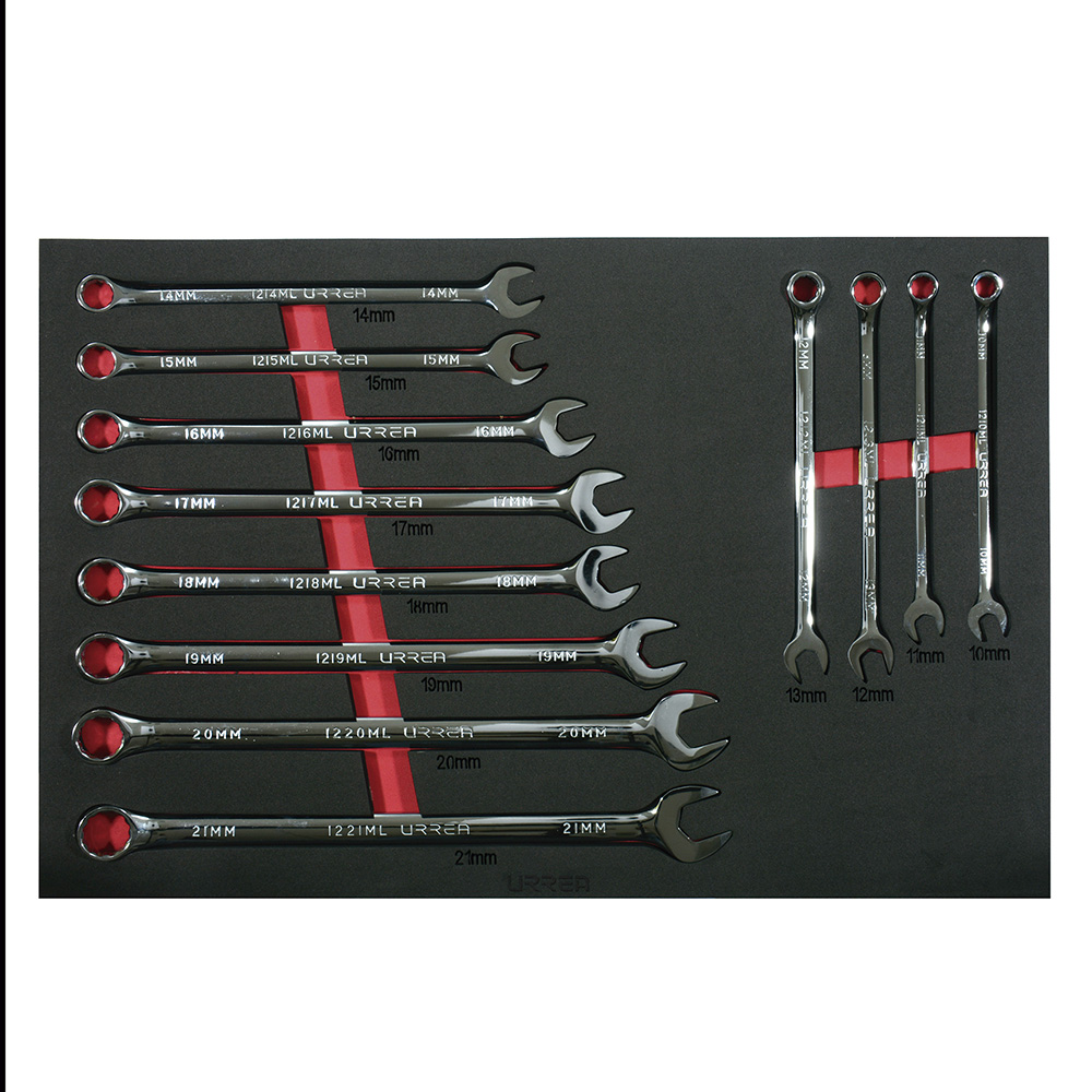 CH316 Metric 12-pt full-polished extra-long combination wrenches 12PC