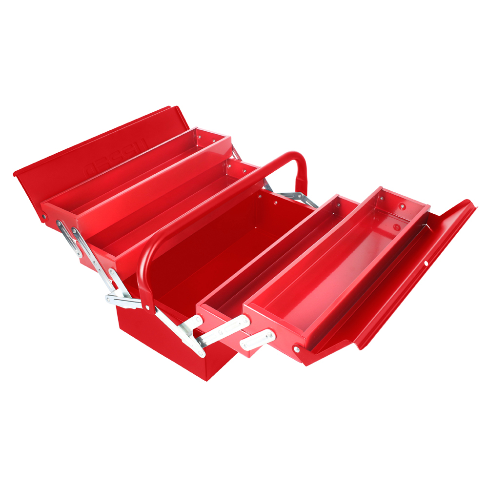 CMA2 Metallic Tool Box Red 7" X 16" X 8"