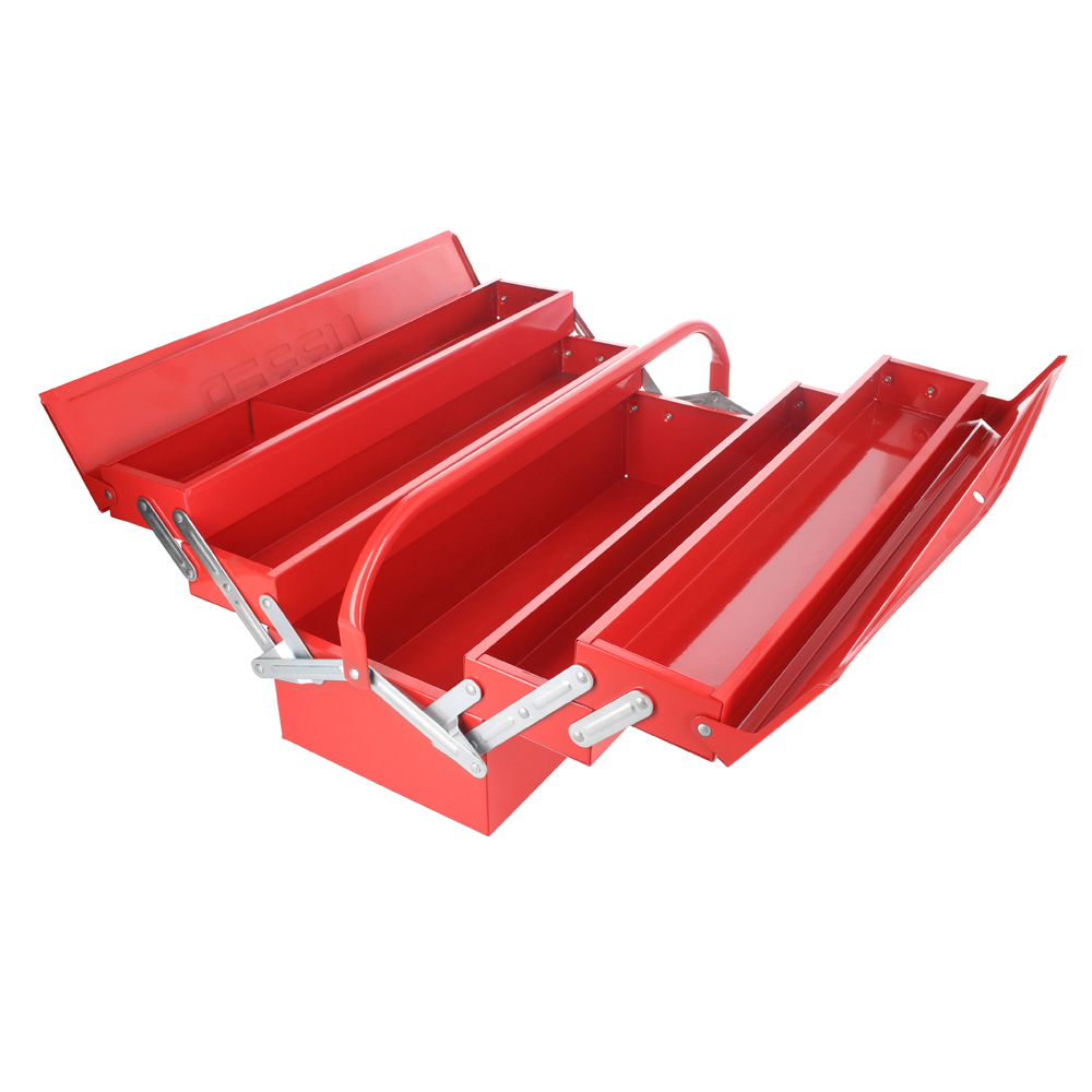 CMA3 Metallic Tool Box Red 7" X 21" X 8"