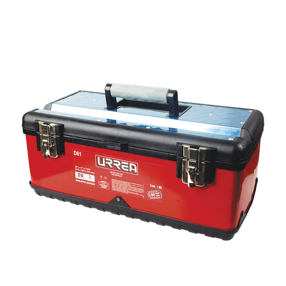 D61 20 in, light metal tool box, 1,897 in3 storage capacity