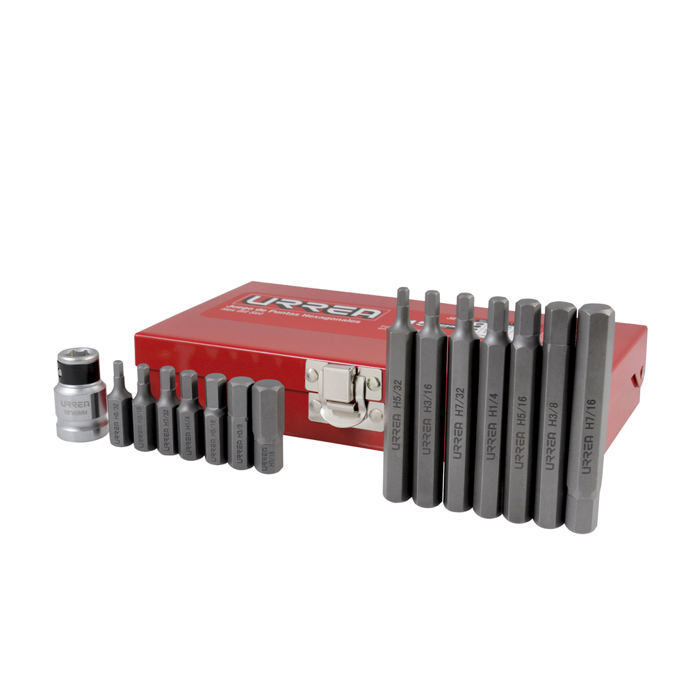 J2415 SAE hex screwdriver bit set 15 Pc with adaptor.