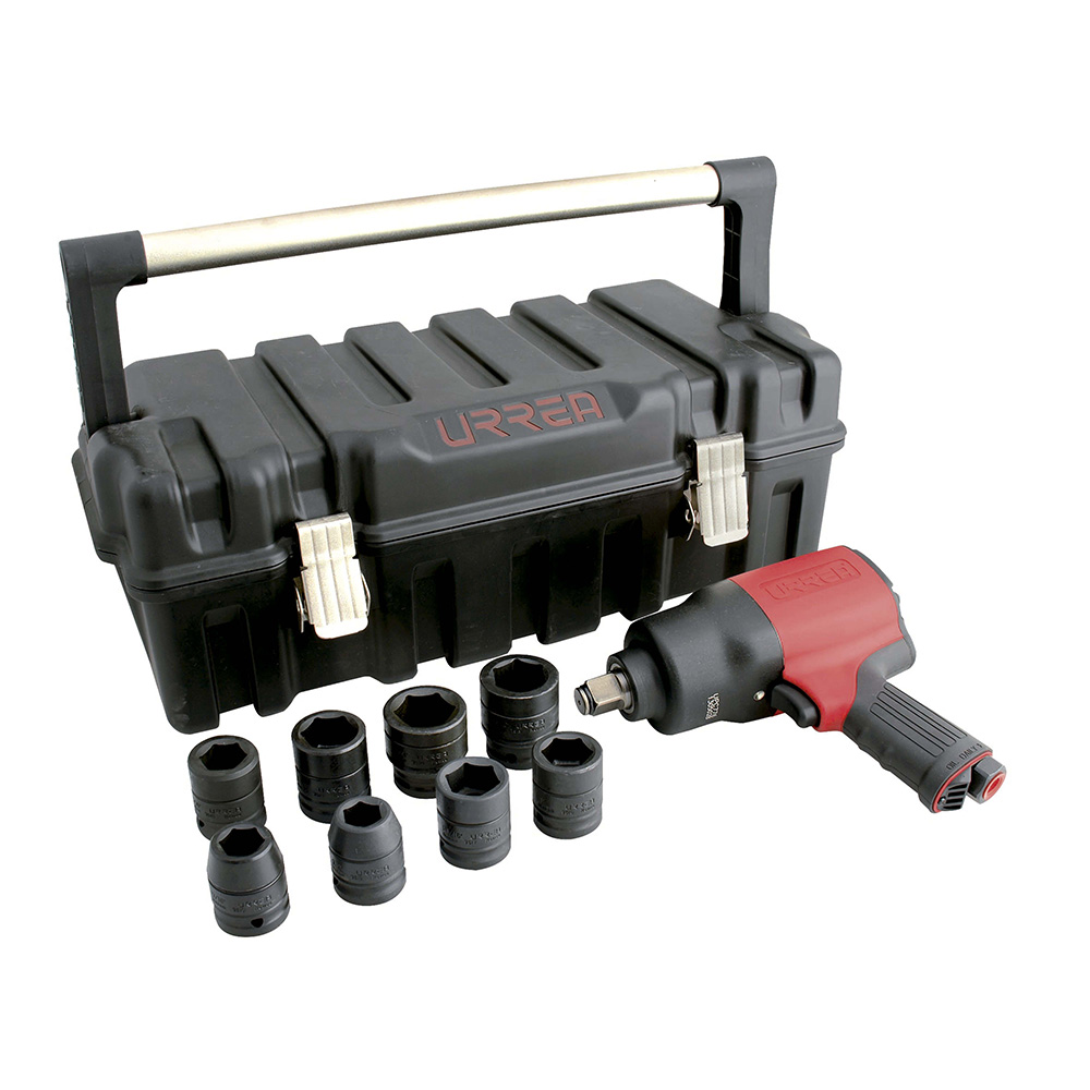 UPC776K Twin hammer composite system 3/4" drive air impact wrench and socket set