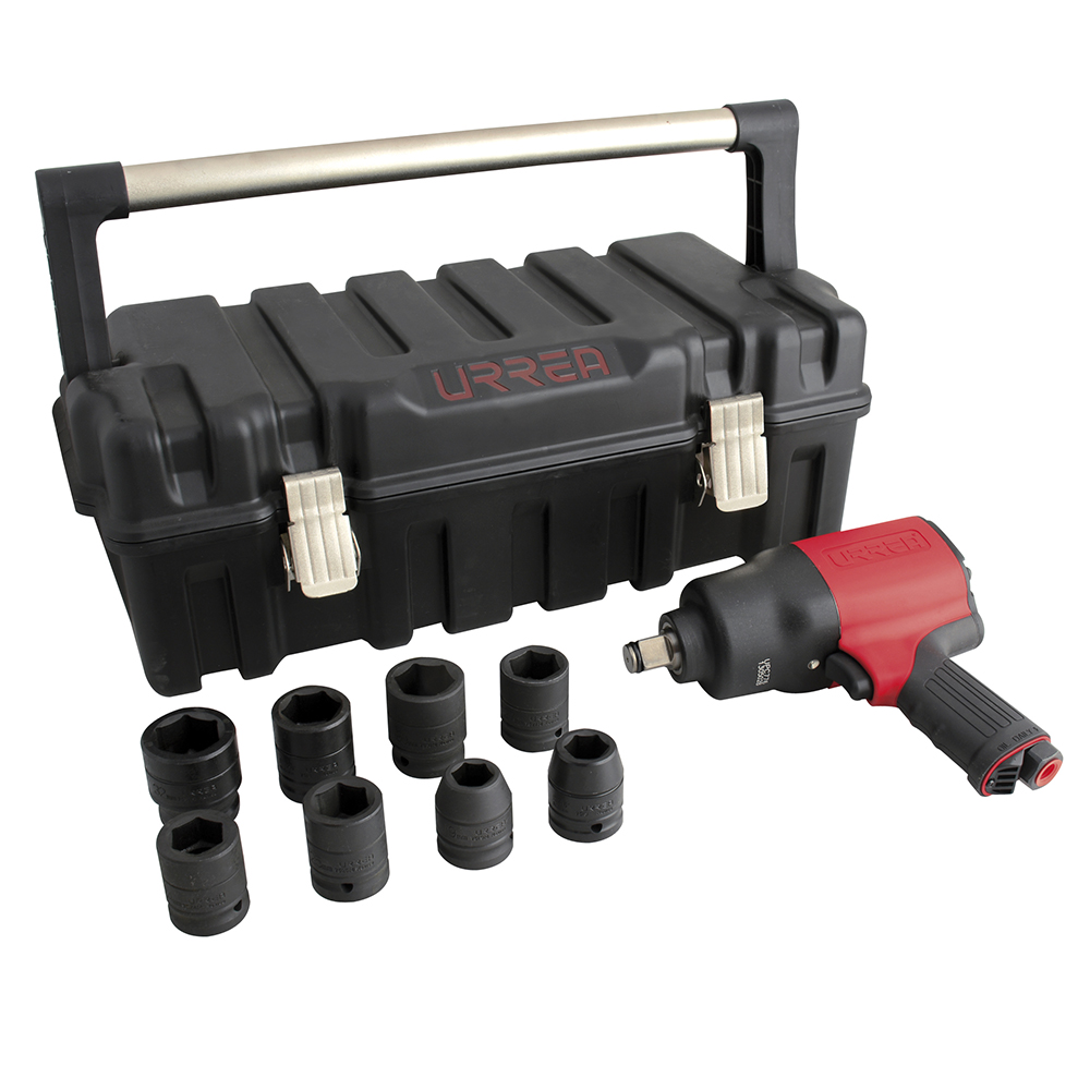 UPC776KM Twin hammer composite system 3/4" drive air impact wrench and socket set (metric)