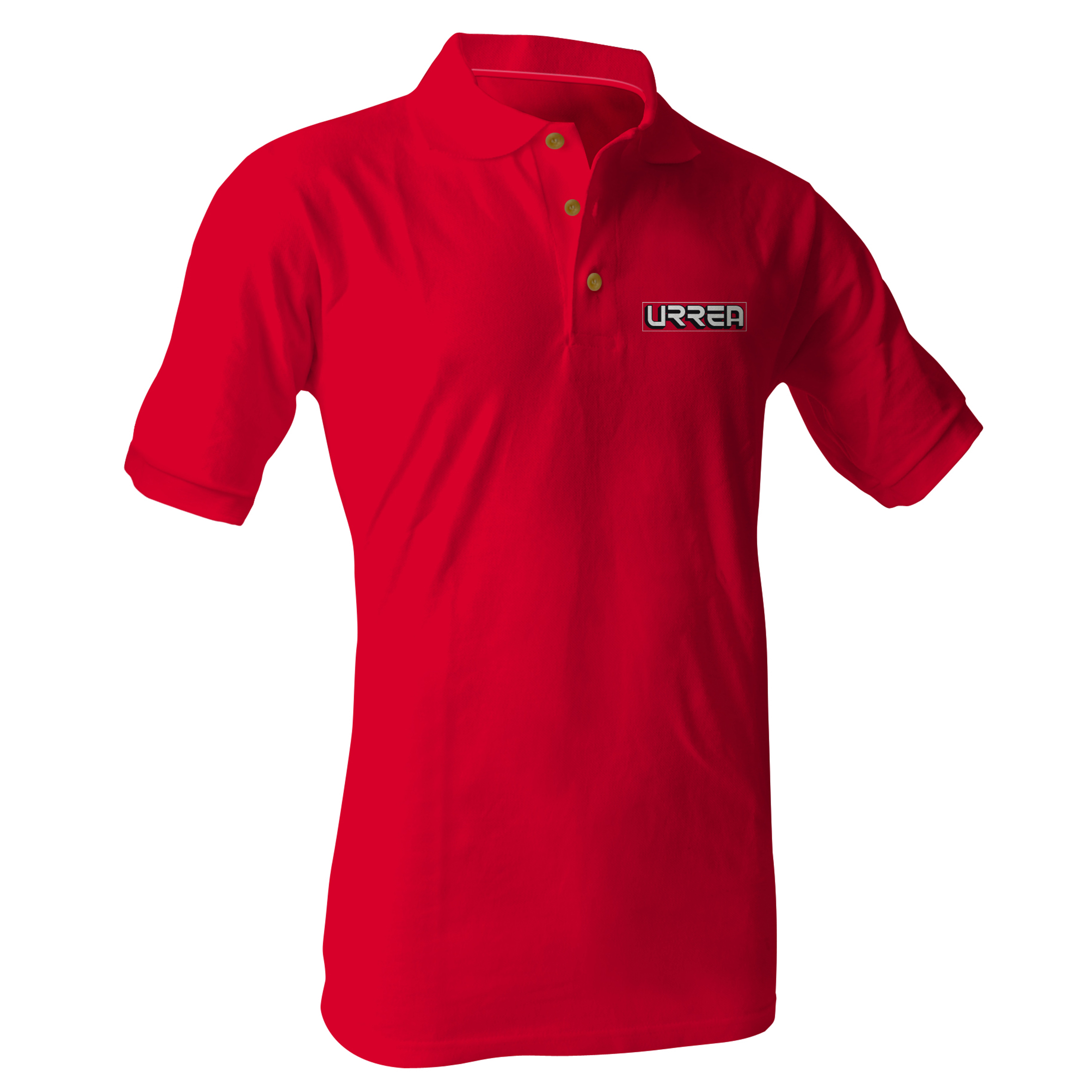 Playera tipo polo para caballero color rojo talla XL Urrea