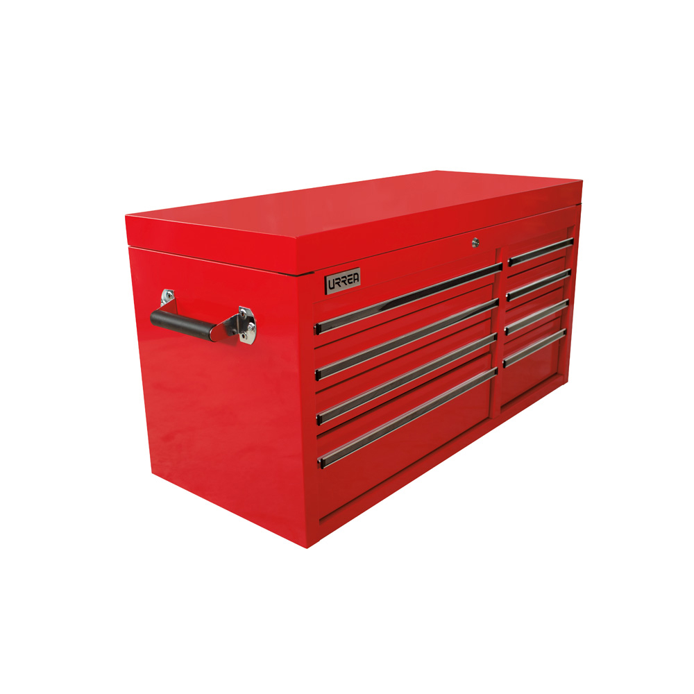 X41S8 41 in, 8-drawer Super-duty top chest cabinet in red